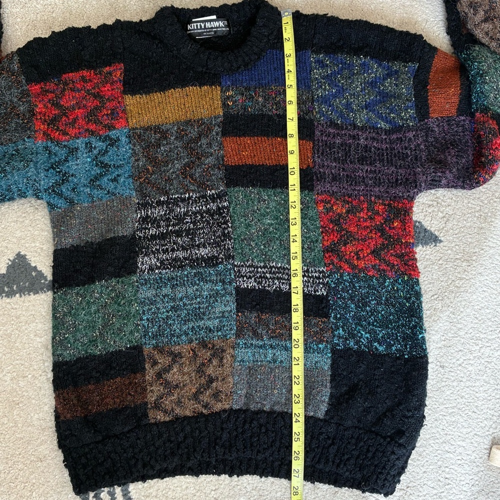 Vintage 80s Geometric Abstract Sweater - Picture 9 of 10